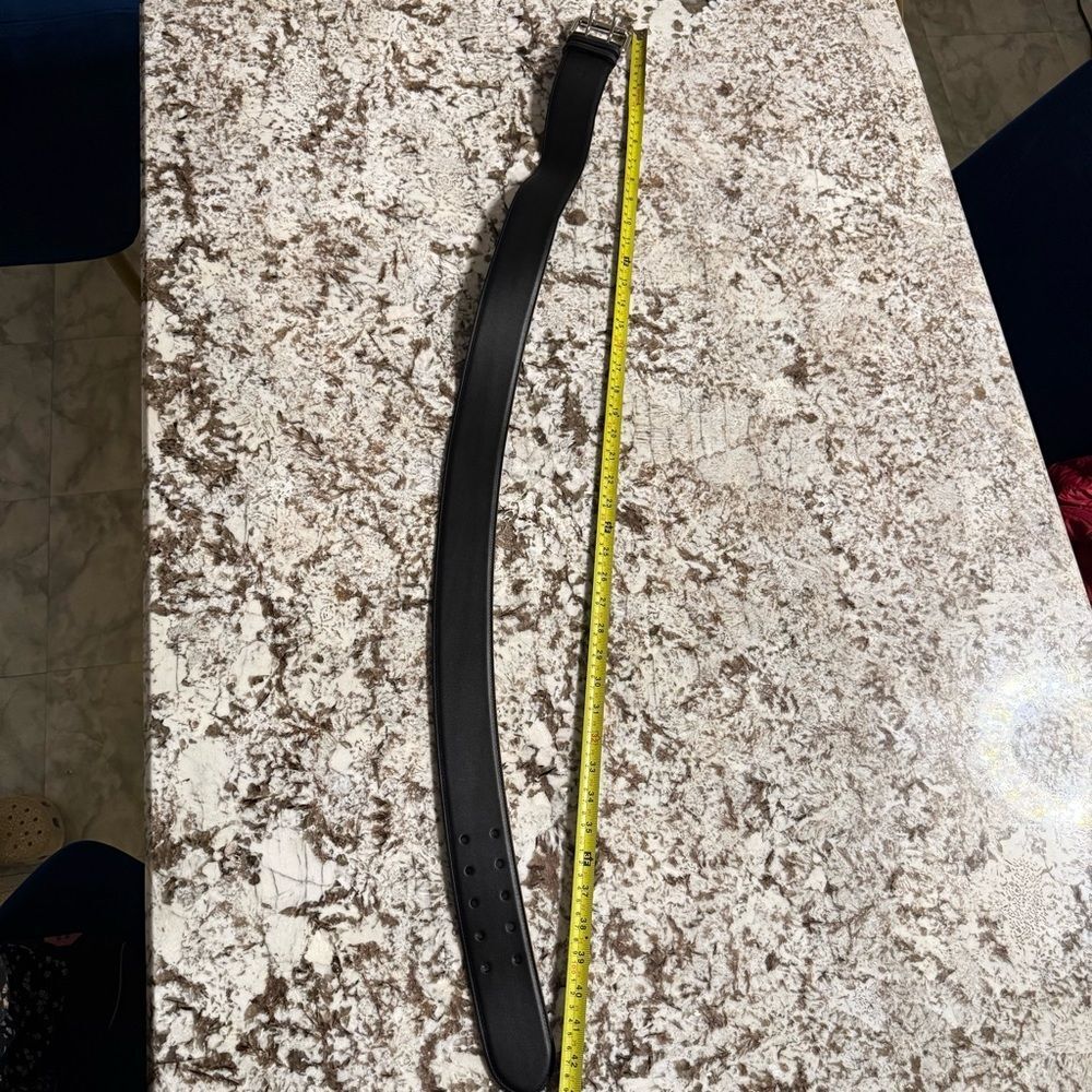 Ralph Lauren Black Leather Belt – Men’s | Made In Italy | XL | New With Tag - Picture 6 of 17